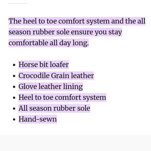 Martin Dingman Saxon Horse Bit Loafers Crocodile Grain Leather 8.5 M - Picture 5 of 10